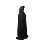 TOPWAYS® Kinder-Umhang aus Samt mit Kapuze für Halloween, Weihnachten, Cosplay, Kostüm, Zubehör,...