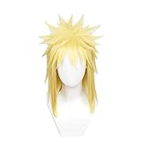 Anime Namikaze Minato Cosplay Perücke, Gelbe Flauschige Haar Perücken Rollenspiel Perücken, Für...