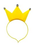 BF Souvenirs 1x LED Haarreif KRONE blinkend und leuchtend, Prinzessin, König, Party Karneval...