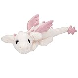 Depesche 11701 TOPModel Dragon Love - Kuscheltier Drache in Weiß und Rosa, Plüschtier mit...