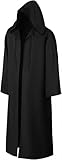EONPOW Umhang mit Kapuze Halloween Umhang Vampir Cosplay Cape Kostüm für Erwachsene
