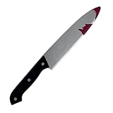 Messer mit Blut-Effekt – Ideal für Halloween-Kostüme & Fasching, Scream-Stil Plastikmesser,...