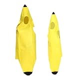 harayaa 2x Erwachsene Kind Bananenkostüm Cosplay Obstkostüm Jungen Mädchen Süßes Kostüm...