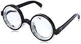 Boland 00371 - Brille Nerd, schwarz, Hornbrille, sympathischer Streber, Fachidiot, Sonderling,...