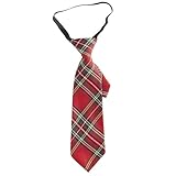 W WIDMANN MILANO Party Fashion 0096J - Tartan Krawatte, Rot, Schottenmuster, Accessoire, Kostüm,...