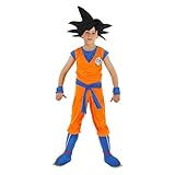 Chaks Son Goku-Dragonball Z-Lizenzkostüm für Kinder orange-blau - Blau