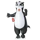 Morph Aufblasbares Stinktier Kostüm für Kinder, Lustiges Tierkostüm, Perfekt für Karneval und...