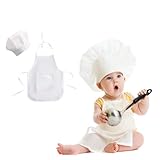 Baby Koch Kostüm Set,Neugeborene Baby Koch Kostüm Fotografie Fotos Requisiten Outfits Hut +...
