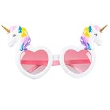 Boland 50030 - Partybrille Einhorn, Unicorn, Spaßbrille, Fotobox, Accessoire, Mottoparty, Karneval