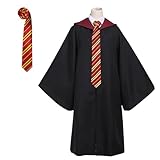 Ronronner Magier Robe, Zauberer KostüM Erwachsene, Cosplay KostüM With Cape, Tie, Unisex Magier...