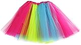 Ruiuzioong Damen Teen Tutu Rock Erwachsene Klassische Elastische 4 Schichten Tüll Tutu Rock für...