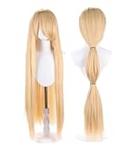 COSPLAZA Hazbin Hotel Charlie Morningstar Wig Lange blonde Yaki Straight Prinzessin Rollenspiele...