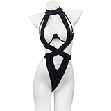 qiubin Cosplay Kostüme Frauen Sexy Body Pyjamas Dessous Verband Aushöhlen Badeanzug Bademode Plus...