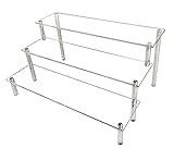 Acryl Riser Display Regal Ständer für Amiibo Funko Pops Figuren, Tischplatte klar Acryl Organizer...