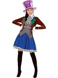 Smiffys Miss Hatter Costume, Multi-Coloured