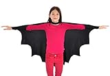 CoolChange Fledermaus Kostüm, Umhang für Kinder, Größe: 120