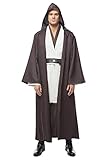 Fuman Kenobi Jedi Tunic Cosplay Kostüm Jedi Kostüme für Erwachsene Herren Cloak