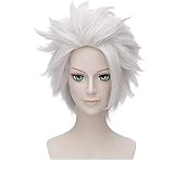 Morticia Short Straight Unstyled Anime Halloween Kostüm Cosplay Sea Witch Perücke (Silber grau)