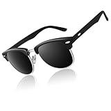 CGID Retro Sonnenbrille Herren Damen Polarisiert Halbrahmen UV400 Schutz