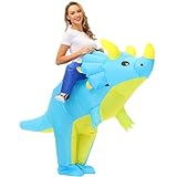 Arokibui Aufblasbares Dinosaurier Kostüm Erwachsene Blow Up Dino Kostüm Cosplay Party Weihnachten...