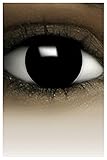 FXCONTACTS Farbige Kontaktlinsen Halloween Schwarz, 2 Stück (1 Paar), Ohne Sehstärke, leicht...