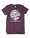 Alf Melmac Burger T-Shirt M2, Farbe: Burgund, Größe: XL