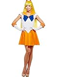 Funidelia | Sailor Venus Kostüm - Sailor Moon 100% OFFIZIELLE für Damen Größe M Anime, Cosplay,...