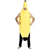 GZYshoyao Bananenkostüm Kostüm für Erwachsene Faschingskostüme Männer Banane Bananenanzug...