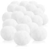 COM-FOUR® 20x Schneeball weiß, künstliche Schneebälle für Indoor-Schneeballschlachten, weiche...