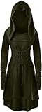 EMLOHSOL Gothic Kleid Damen,Halloween Kleider Damen,Mittelalter Kleidung Damen,Retro Gothic Cosplay...
