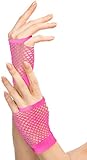 Balinco Rockige Netzhandschuhe 80er / 90er Jahre für Damen & Mädchen (Pink)