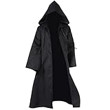 SINSEN Umhang mit Kapuze für Erwachsene, Mittelalter Jedi Hoodies Robe Kostüm, Halloween Karneval...