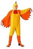 Foxxeo 10232 | Hühnerkostüm Erwachsene gelb Huhn Hahn für Herren Damen Herrenkostüm M - XXL,...