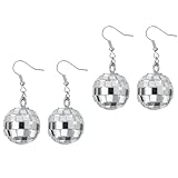 Ohrringe Discokugel Silber, Disco Ohrringe, Ohrringe Discokugel, Diskokugel Ohrring, Discokugel...