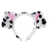 WLLHYF Hundeohren-Stirnband, Dalmatiner, Cartoon-Haarreifen, Tierkopfbedeckung, Weihnachtskostüm,...
