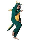 Laahoem Tier Drachen Pyjamas Unisex Erwachsene Kapuze Männer Frauen Jumpsuit Kostüm Cosplay...