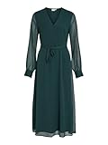 Vila VIFALIA V-Neck L/S MIDI Dress - NOOS