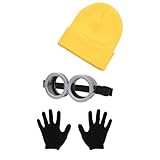 CozofLuv Herren Kostüm Zubehör für Halloween Cosplay (Minion)