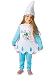 Smurfette costume disguise girl official Smurfs (Size 4-5 years) with cape