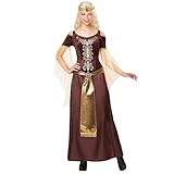 W WIDMANN MILANO Party Fashion - Kostüm Wikingerin, Kleid und Kopfschmuck, Kelten, Gallier,...