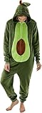 PENGMAI Einteiler für Erwachsene, Kürbis-Avocado-Kostüm, Pyjama, Unisex, Cosplay,...