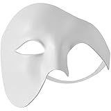 dressforfun 900885 Venezianische Maske für Herren, einfarbige Augenmaske Phantom, Hälfte Gesicht...