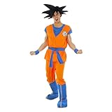 Chaks Kostüm Goku Saiyan Dragon Ball Z für Erwachsene – Orange – Größe L