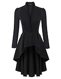 SCARLET DARKNESS Vintage Weihnachten Party Cosplay Mäntel Elegant Viktoranisch High Low Cosplay...