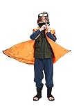 Duorola Hokage Namikaze Minato Cosplay Kostüm Halloween Karneval Anzug Umhang Mantel, Orange, XL