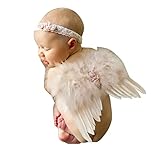Surakey Baby Fotoshooting Kostüme,Neugeborenen Fotografie Requisiten,Baby Engel Kostüm,Feder Baby...