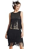 ArtiDeco Women’s 1920s Charleston Dress - Knee-Length Cocktail Party Dress - 20s Flapper -...