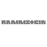 Rammstein Aufkleber 'Rammstein' 100mm silber, Offizielles Band Merchandise Sticker (Schriftzug...