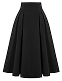 Freizeit Rock Frauen high Waist Rock Vintage Rock Party gelb Casual Rock BP2150-1 XL