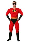Disguise Erwachsenenkostüm Mr. Incredible, rot, XX-Large (50-52) US